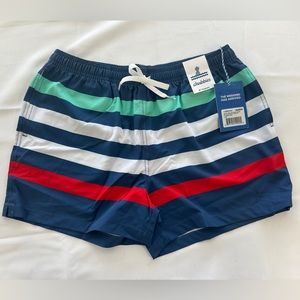NWT Chubbies - The Me Likey The Stripey Shortie - Classic Swim, Large